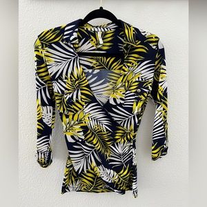 DNA couture Palm Leaf Top